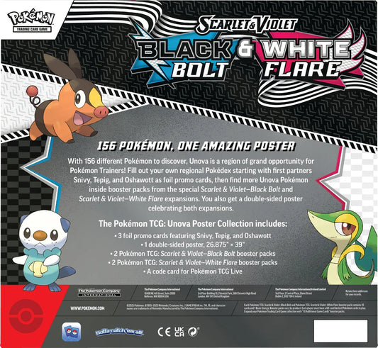 Black Bolt & White Flare – Unova Poster Collection (Inglés)