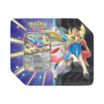 Slashing Legends Tin – Zacian ex (Inglés)