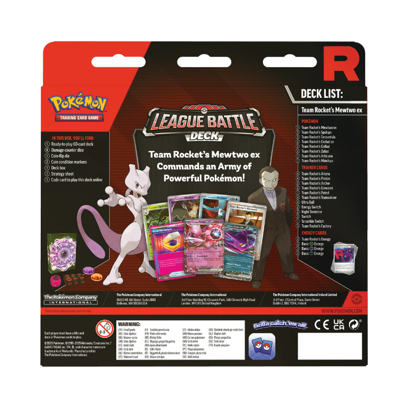 Team Rocket's Mewtwo ex – League Battle Deck (Inglés)