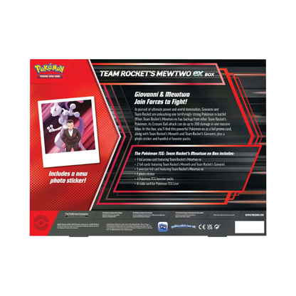 Team Rocket's Mewtwo ex Box (Inglés)
